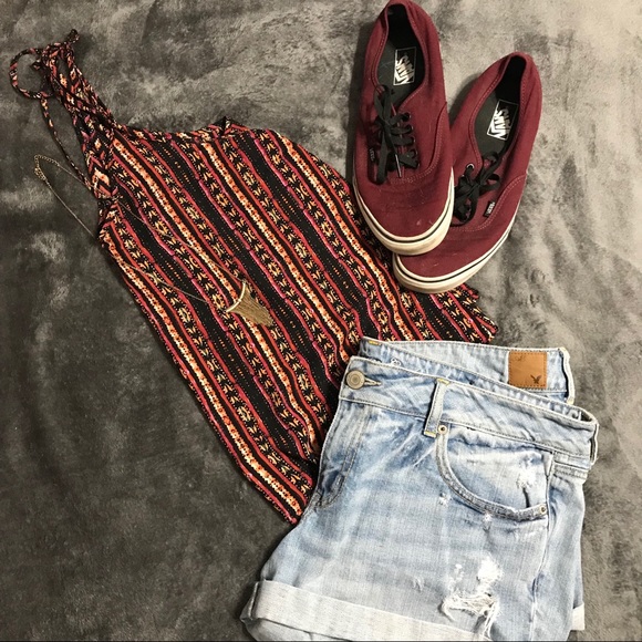 Adorable Aztec Print Cross-Back Tank - Picture 2 of 3